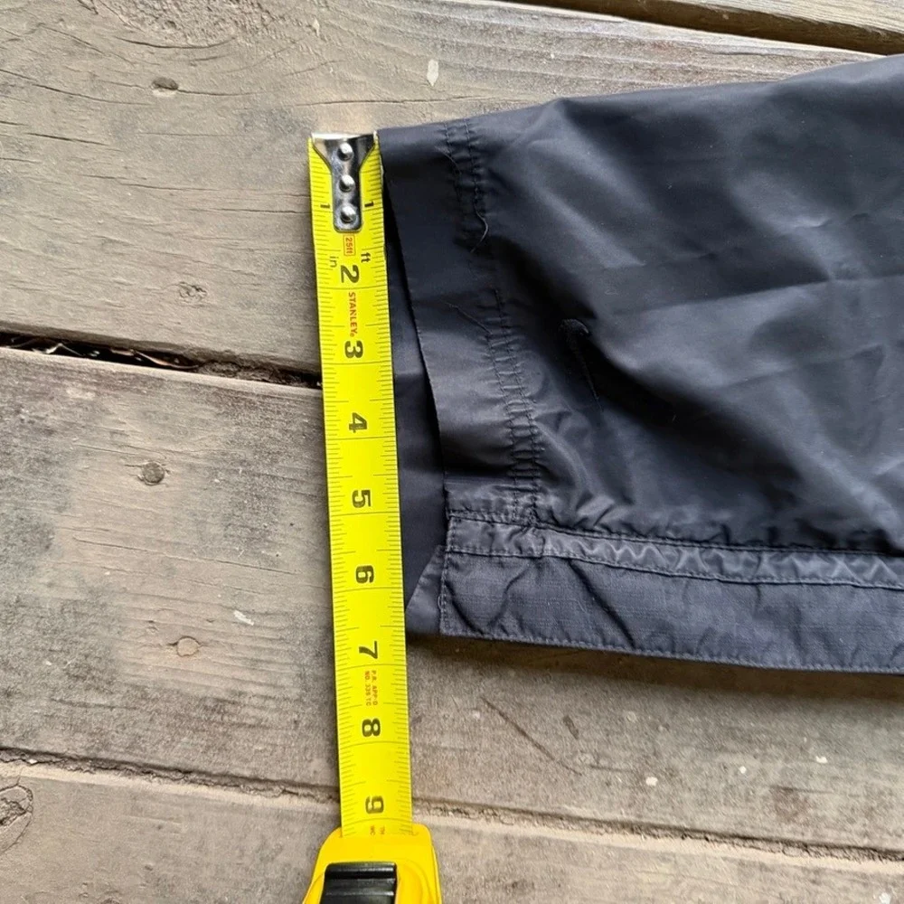 Vintage Nike Black Nylon Track Pants Zipper Sides
